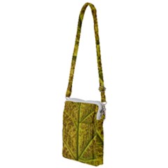 Leaf Structure Texture Background Multi Function Travel Bag by Pakrebo