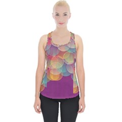 Background Circles Abstract Piece Up Tank Top by Pakrebo