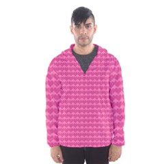 Abstract Background Card Decoration Pink Men s Hooded Windbreaker by Pakrebo