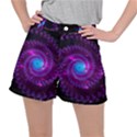 Fractal Spiral Space Galaxy Ripstop Shorts View1