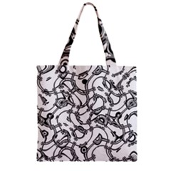 Unfinishedbusiness Zipper Grocery Tote Bag by designsbyamerianna