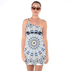 Arabesque Mandala Decorative One Soulder Bodycon Dress by Pakrebo