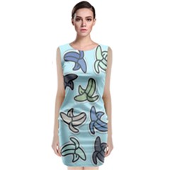 Bananas Repetition Repeat Pattern Classic Sleeveless Midi Dress by Pakrebo