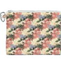 Flower Floral Decoration Pattern Canvas Cosmetic Bag (XXXL) View1