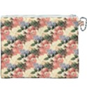 Flower Floral Decoration Pattern Canvas Cosmetic Bag (XXXL) View2