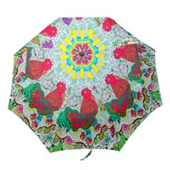 Supersonic Key West Gypsy Blast Folding Umbrellas by chellerayartisans