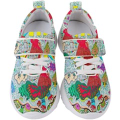 Supersonic Key West Gypsy Blast Kids  Velcro Strap Shoes by chellerayartisans