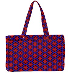 Blue Pattern Texture Canvas Work Bag by HermanTelo