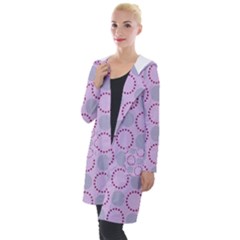 Circumference Point Pink Hooded Pocket Cardigan by HermanTelo