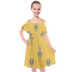 Key Kids  Cut Out Shoulders Chiffon Dress by HermanTelo