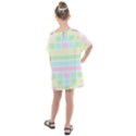 Geometric Pastel Kids  One Piece Chiffon Dress View2