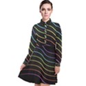 Wallpaper Background Colors Neon Long Sleeve Chiffon Shirt Dress View1