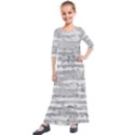 Confetti Music Art Modern Kids  Quarter Sleeve Maxi Dress View1