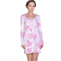 Valentine Background Hearts Long Sleeve Nightdress View1