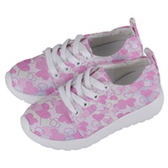 Valentine Background Hearts Kids  Lightweight Sports Shoes by Bajindul