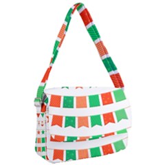 Christmas Bunting Banners Tasse Courier Bag by Bajindul