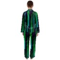 Background Blur Satin Long Sleeve Pyjamas Set View2