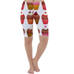 Chocolate Cake Muffin Cropped Leggings  by Bajindul