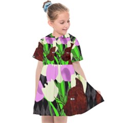 The Cat And The Tulips Kids  Sailor Dress by bloomingvinedesign