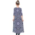 Mosaic Pattern Kids  Quarter Sleeve Maxi Dress View2