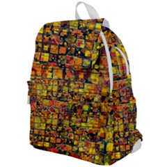 Color Abstract Artifact Pixel Top Flap Backpack by Pakrebo