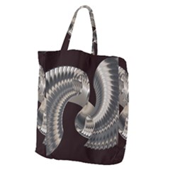 Ornament Spiral Rotated Giant Grocery Tote by Bajindul