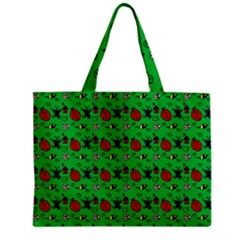 Bugs Pattern Zipper Mini Tote Bag by snowwhitegirl