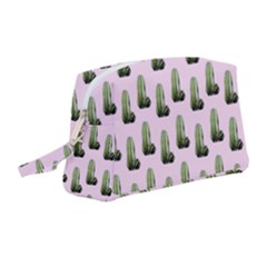 Cactus Pink Pattern Wristlet Pouch Bag (medium) by snowwhitegirl