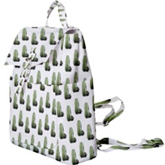 Cactus White Pattern Buckle Everyday Backpack by snowwhitegirl