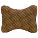 Wood Texture Wooden Velour Seat Head Rest Cushion View1