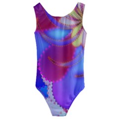 Colorful Abstract Design Pattern Kids  Cut-out Back One Piece Swimsuit by Pakrebo