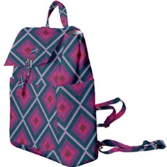 Purple Textile And Fabric Pattern Buckle Everyday Backpack by Pakrebo