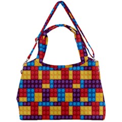 Lego Background Game Double Compartment Shoulder Bag by Mariart