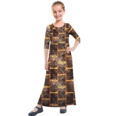 Wallpaper Iron Kids  Quarter Sleeve Maxi Dress by HermanTelo