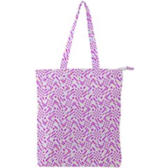 Crazypink Double Zip Up Tote Bag by designsbyamerianna