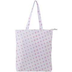 Polka Dot Summer Double Zip Up Tote Bag by designsbyamerianna