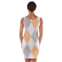 Non Seamless Pattern Diamond Shape Wrap Front Bodycon Dress View2