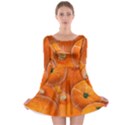 Pumpkin Halloween Fall Thanksgiving Long Sleeve Skater Dress View1