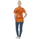 Pumpkin Halloween Fall Thanksgiving Women s Short Sleeve Pocket Shirt View2