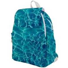 Blue Water Wallpaper Top Flap Backpack by Pakrebo