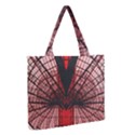 Low Angle Photography Of Red Metal Tower Zipper Medium Tote Bag View2