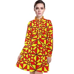 Rby-3-4 Long Sleeve Chiffon Shirt Dress by ArtworkByPatrick