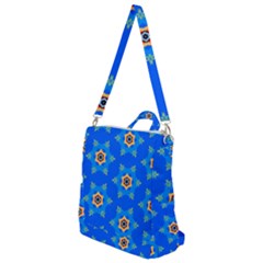 Pattern Backgrounds Blue Star Crossbody Backpack by HermanTelo