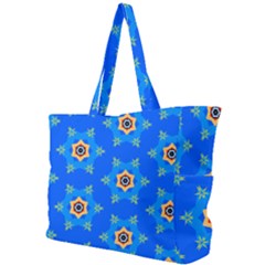 Pattern Backgrounds Blue Star Simple Shoulder Bag by HermanTelo