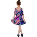 Tropical leaves Resize 2000x2000 Same A3580b Kids  Shoulder Cutout Chiffon Dress View2