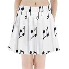 Piano Notes Music Pleated Mini Skirt by HermanTelo