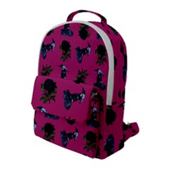 Gothic Girl Rose Pink Pattern Flap Pocket Backpack (large) by snowwhitegirl