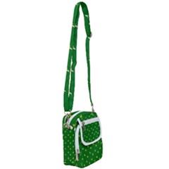 Peeled Banana On Green Shoulder Strap Belt Bag by snowwhitegirl