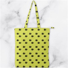 Yellow Eyes Double Zip Up Tote Bag by snowwhitegirl