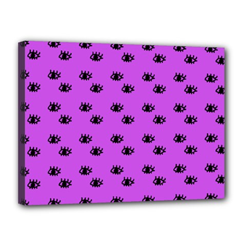 Purple Eyes Canvas 16  X 12  (stretched) by snowwhitegirl